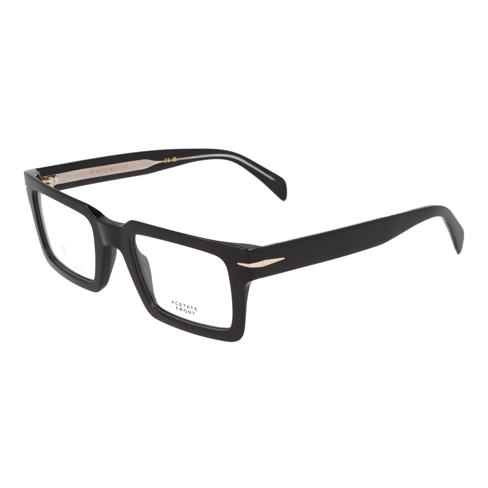 Eyewear by David Beckham Retro vierkante montuur bril Black Unisex