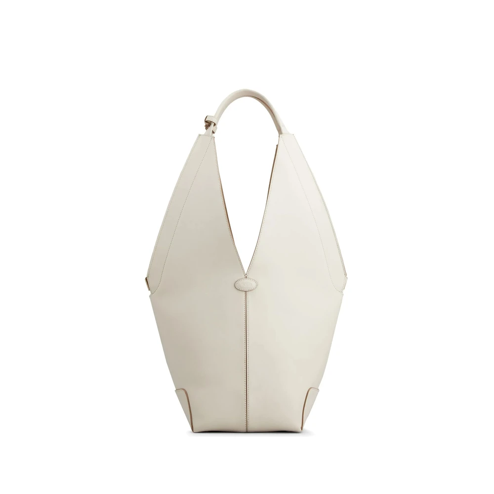 TOD'S Witte Open Top Handtas met Afneembare Pouch White Dames