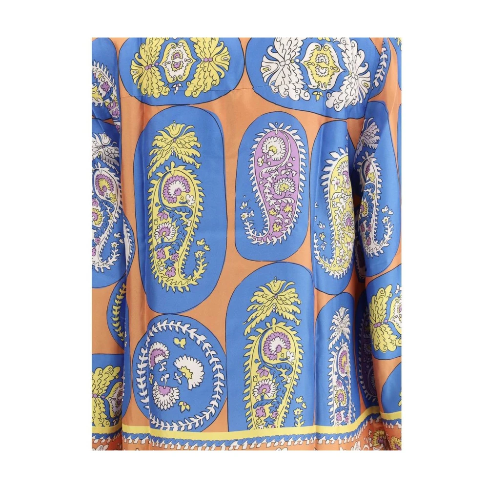 Alemais Zijden Paisley Shirt Relaxte Pasvorm Multicolor Dames