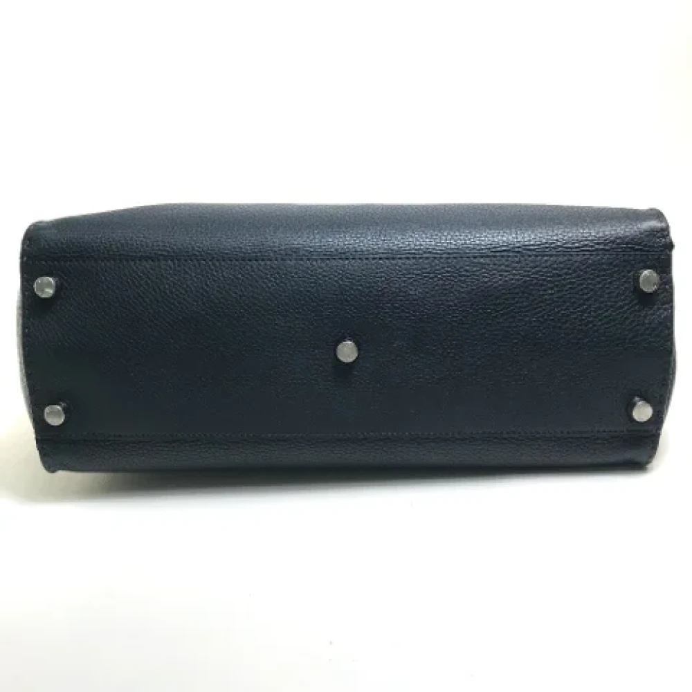 Fendi Vintage Pre-owned Leather fendi-bags Blue Heren