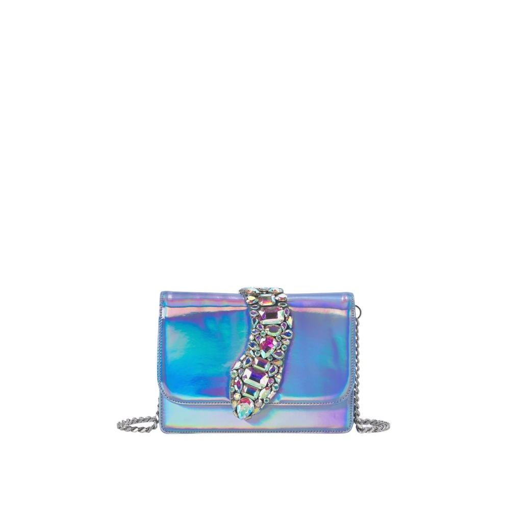 Alma en Pena Schoudertas met ketting en juweeldetail Blue Dames