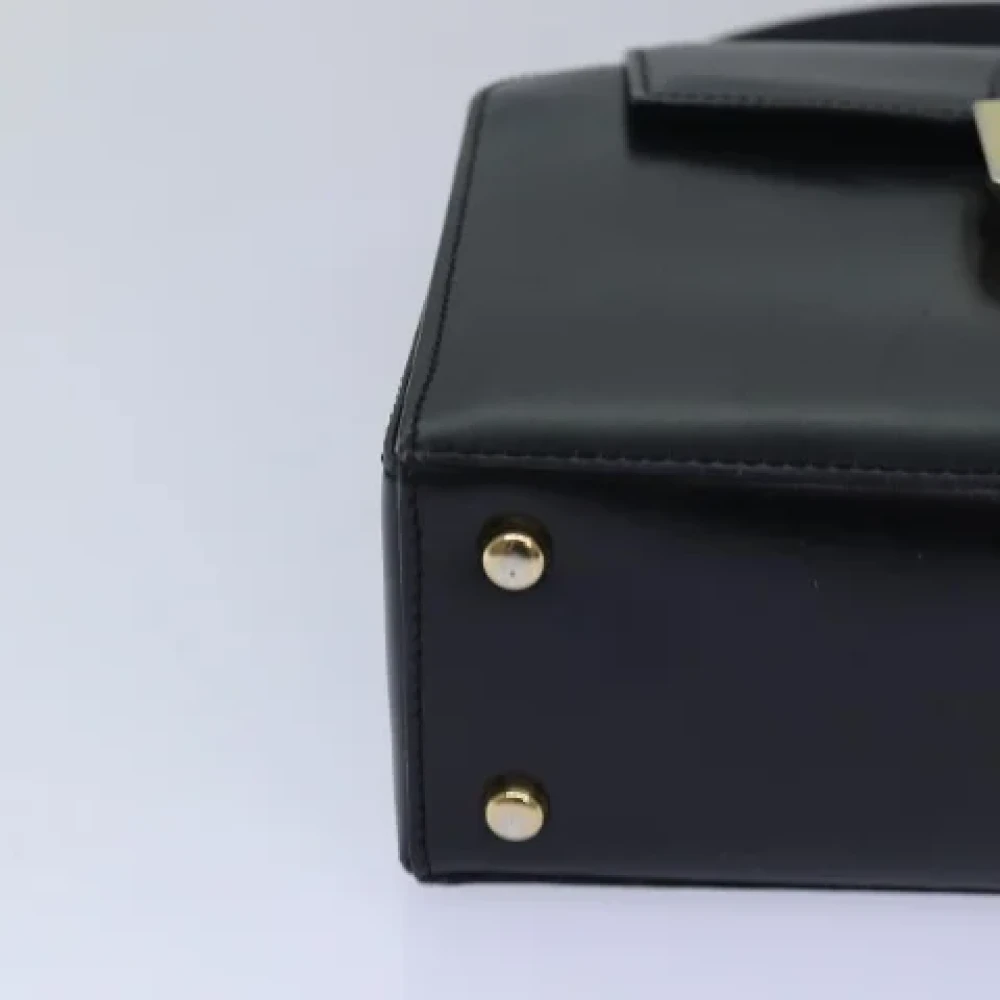 Celine Vintage Pre-owned Leather handbags Black Dames