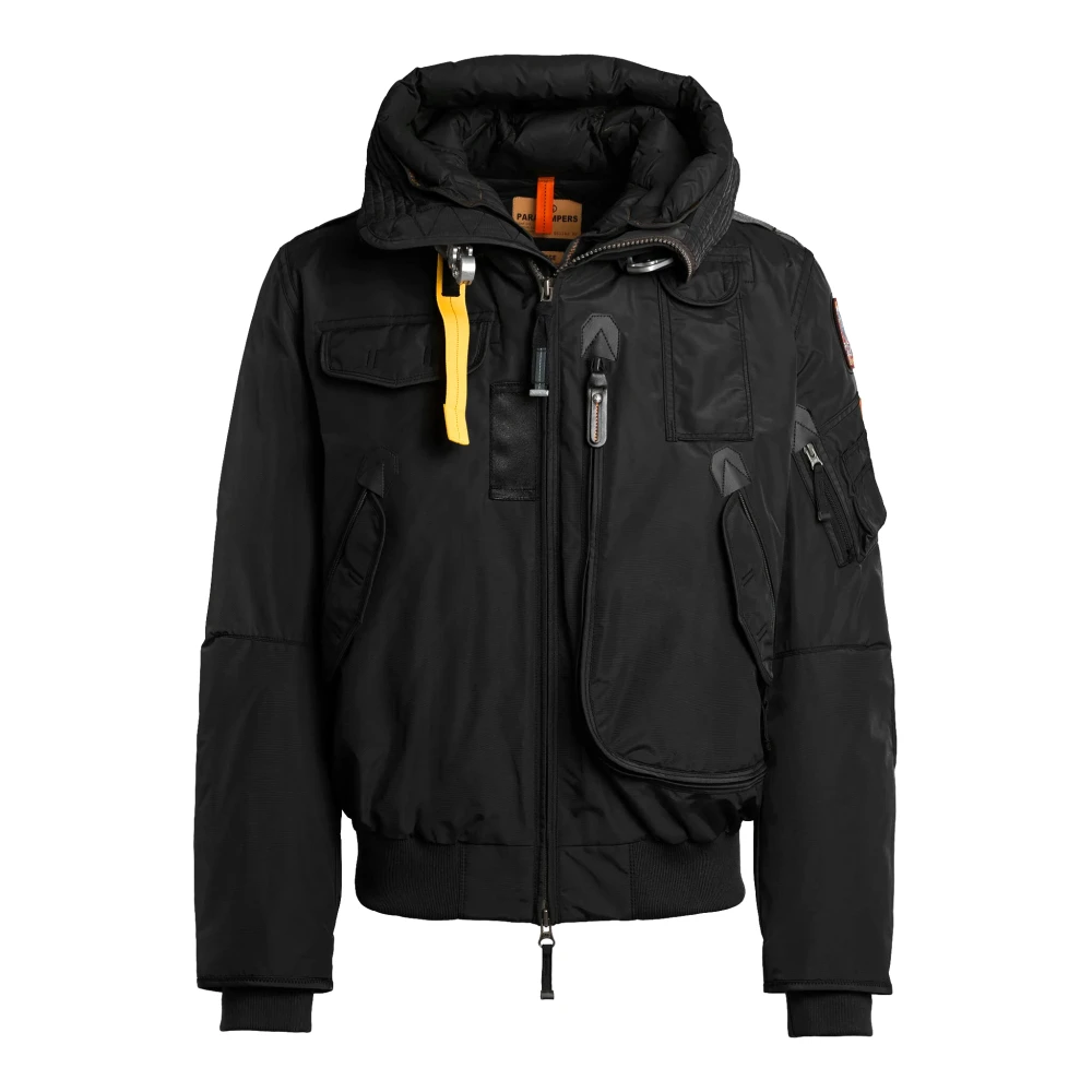 Parajumpers Hooded Down Bomber Jacket Black Heren