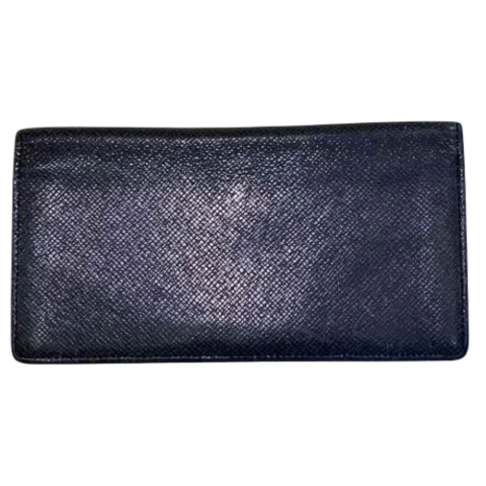 Louis Vuitton Vintage Pre-owned Leather wallets Black Heren