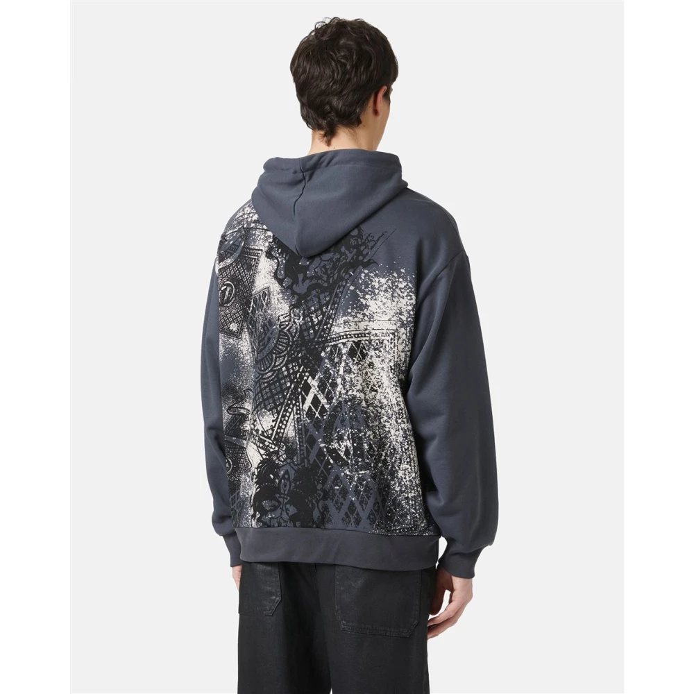 Iceberg Hoodie met prints Gray Heren