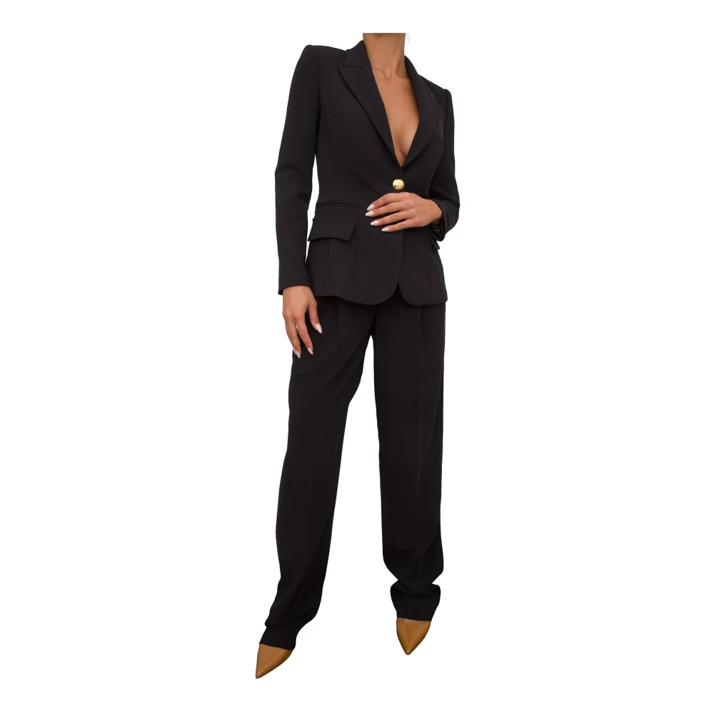 Elisabetta Franchi Elegante Blazer voor Vrouwen Black Dames