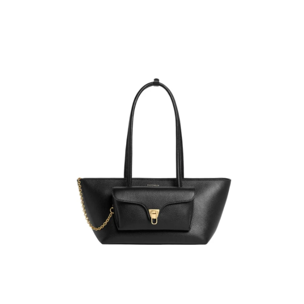 Coccinelle Women's Black Shoulder Bags, One Size, Double Beat