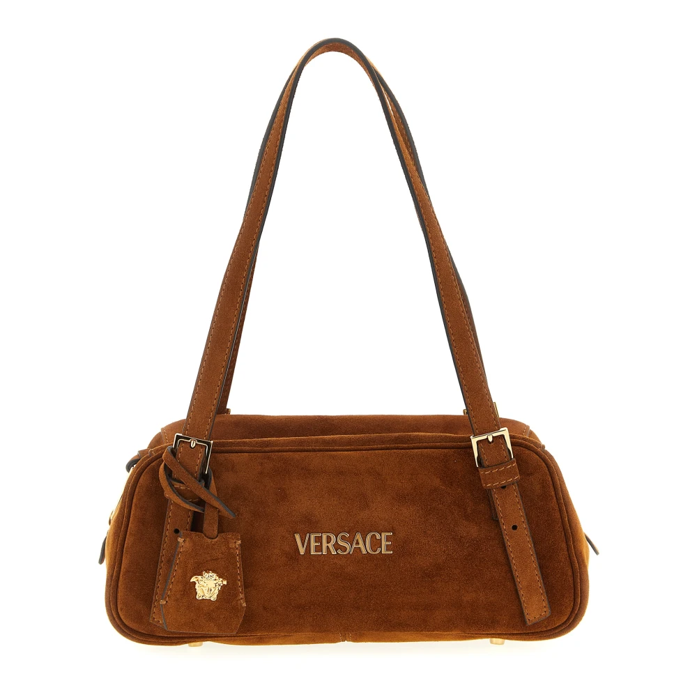 Versace Women's Brown Shoulder Bags, One Size, Tag Shoulder Bag