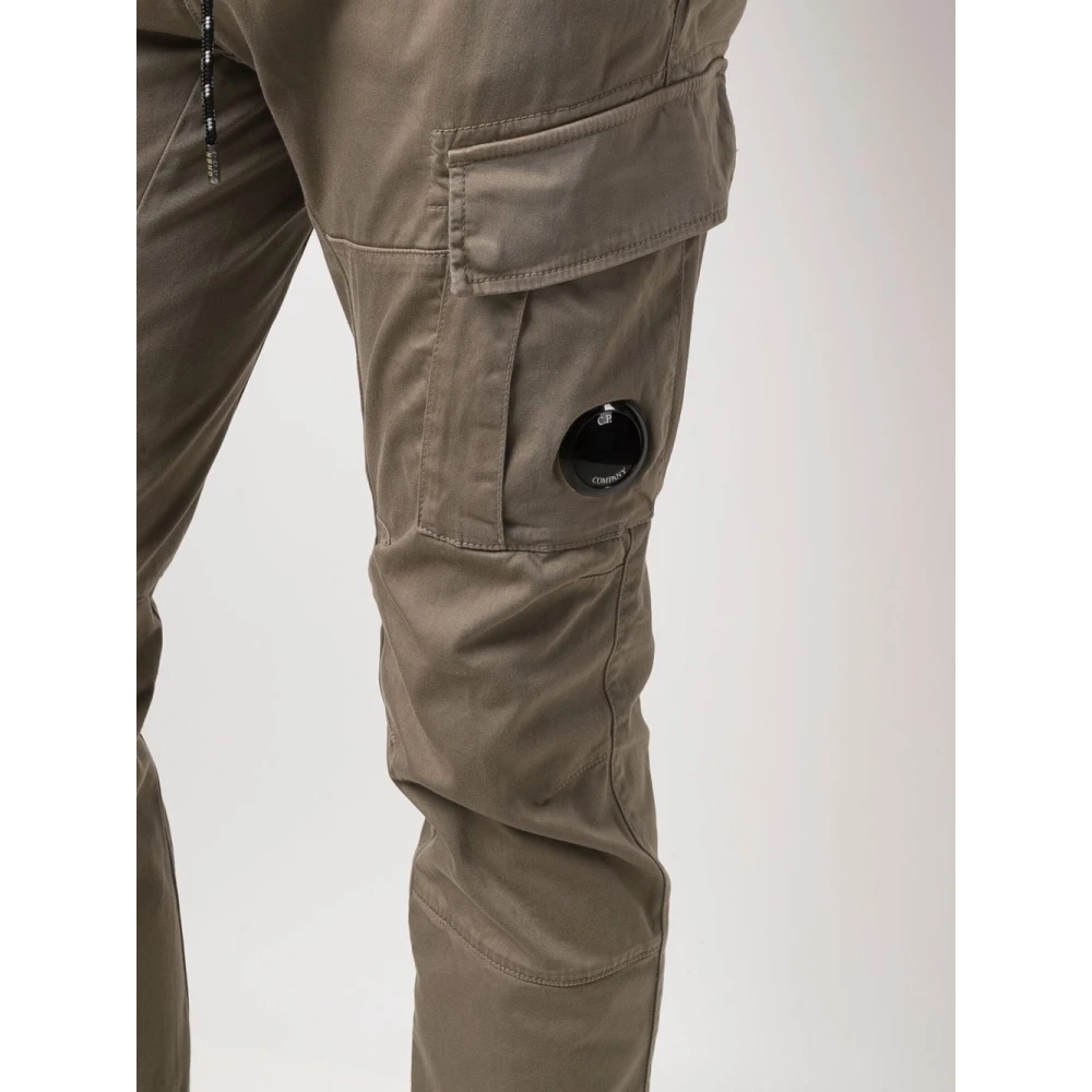 C.P. Company Army Green Tapered Broek Green Heren