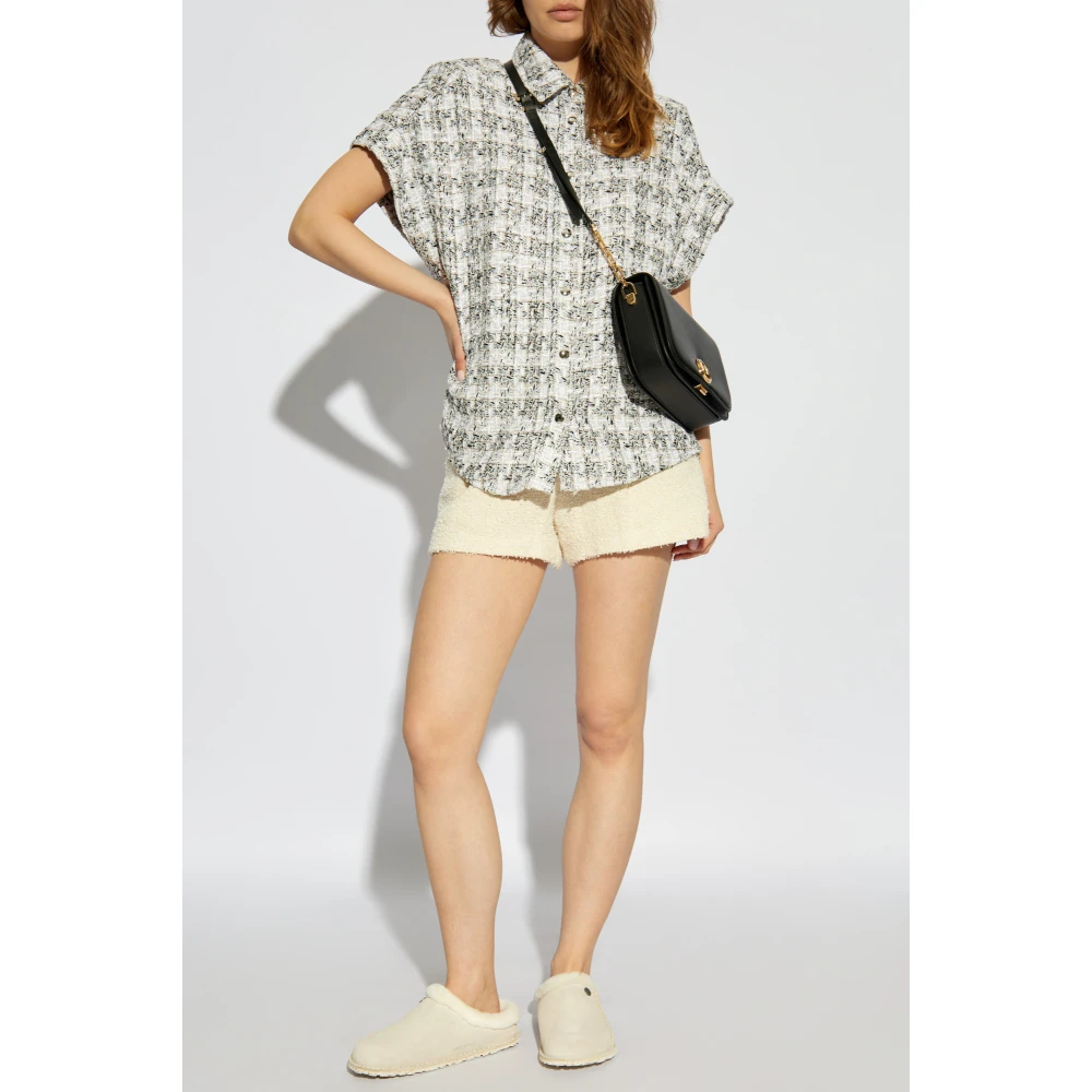 IRO Tweed Shirt 'Gaidan' Gray Dames
