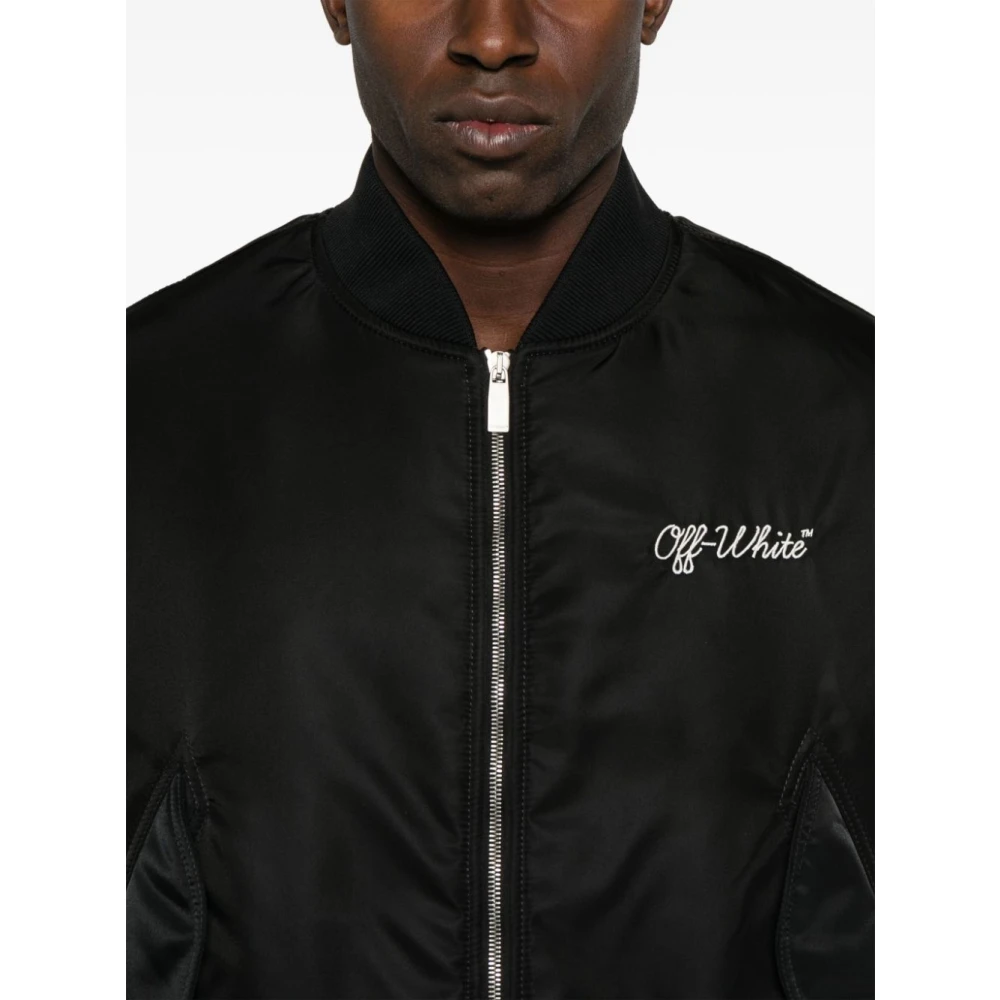 Off White Stijlvolle Winterjassen Black Heren