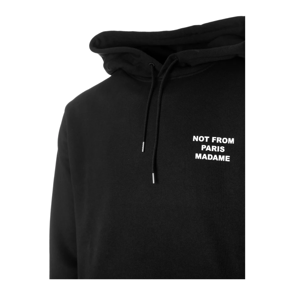 Drole de Monsieur Statement Print Hoodie Black Heren