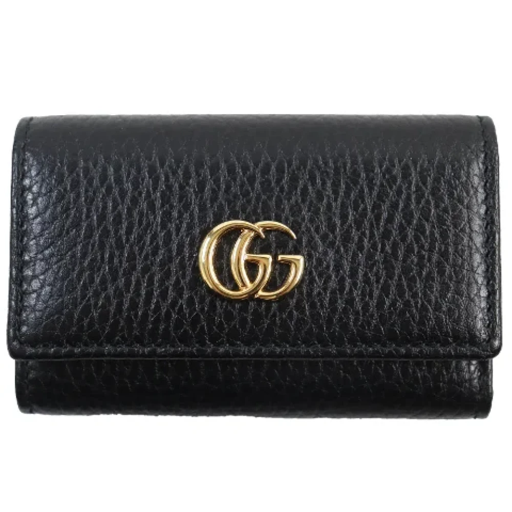 Gucci Vintage Pre-owned Leather key-holders Black Dames