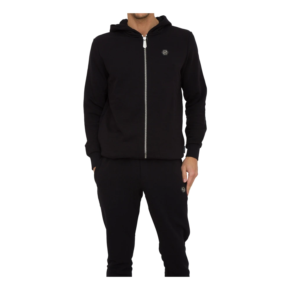 Philipp Plein Men's Black Hoodie Sweatshirt