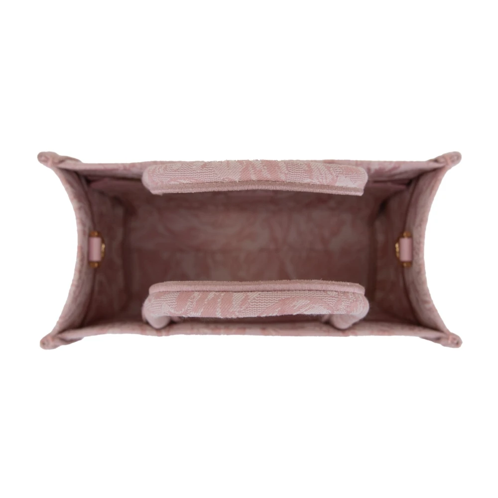 Versace Schoudertas voor dames met geborduurde merkletters Pink Dames