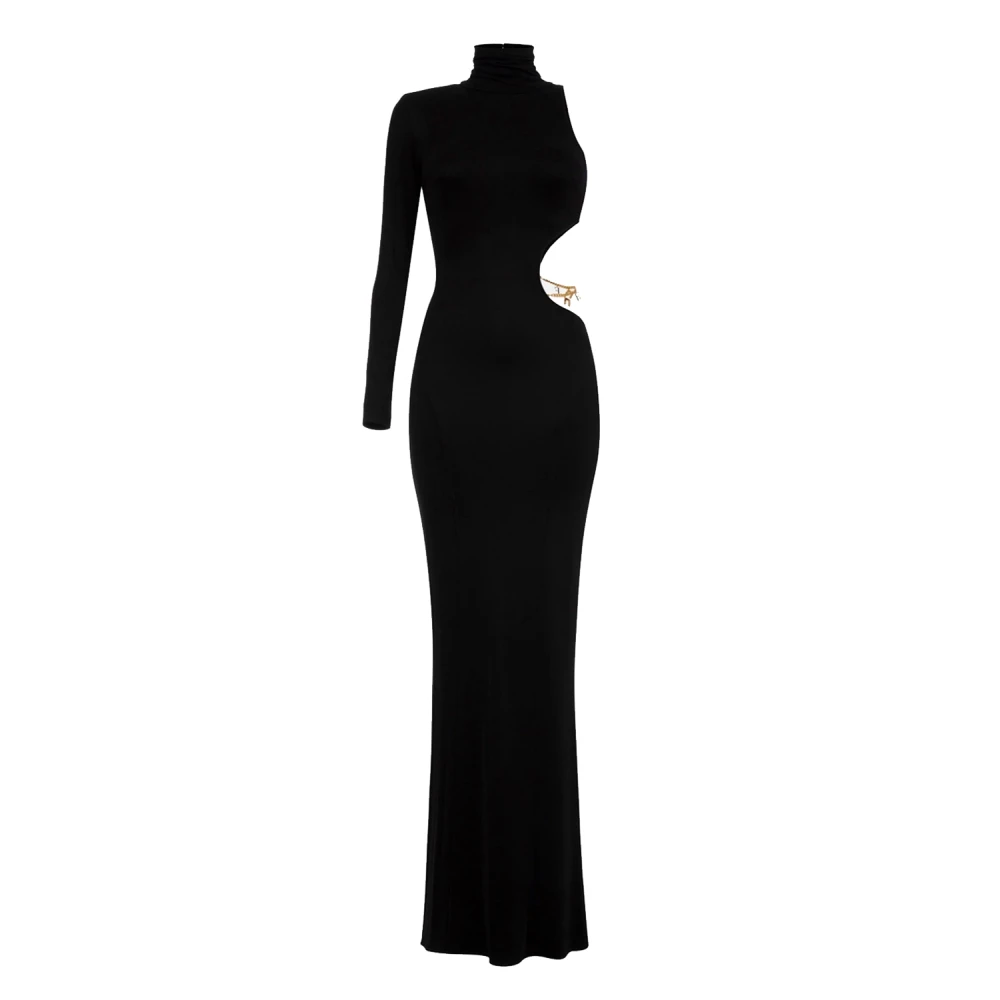 Elisabetta Franchi Zwarte jurken voor vrouwen Black Dames