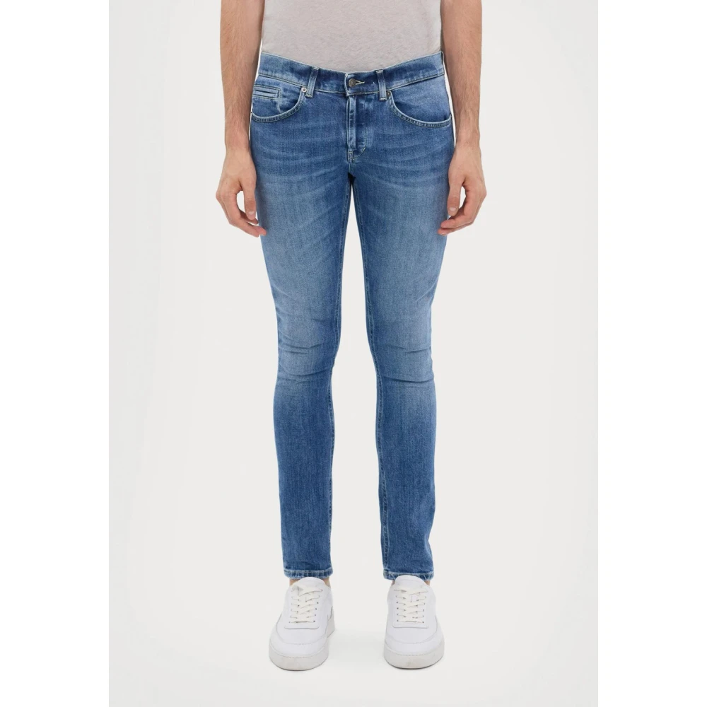 Dondup Slim Fit Stretch Jeans Blue Heren