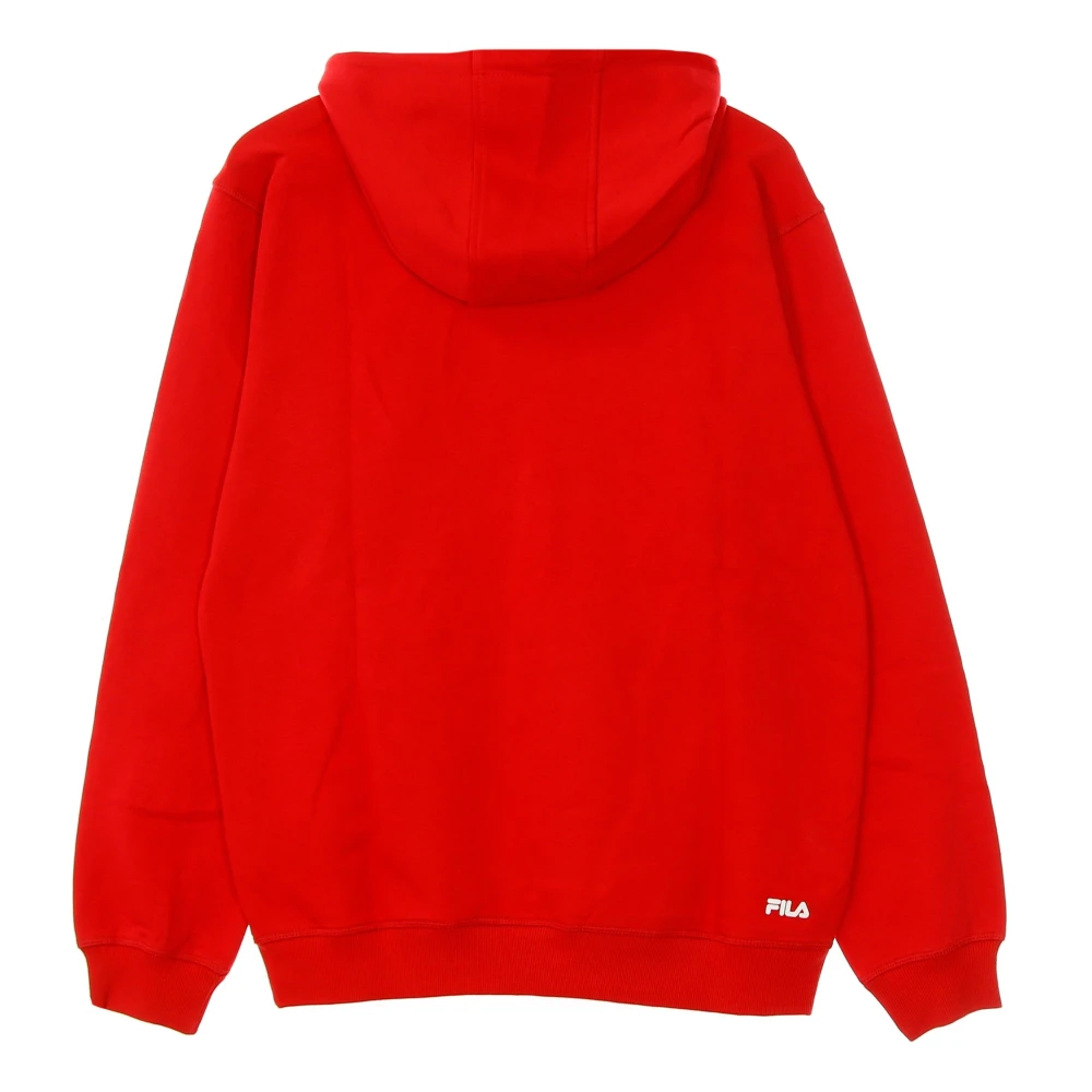 Fila Rode hoodie met kangoeroezak Red Heren