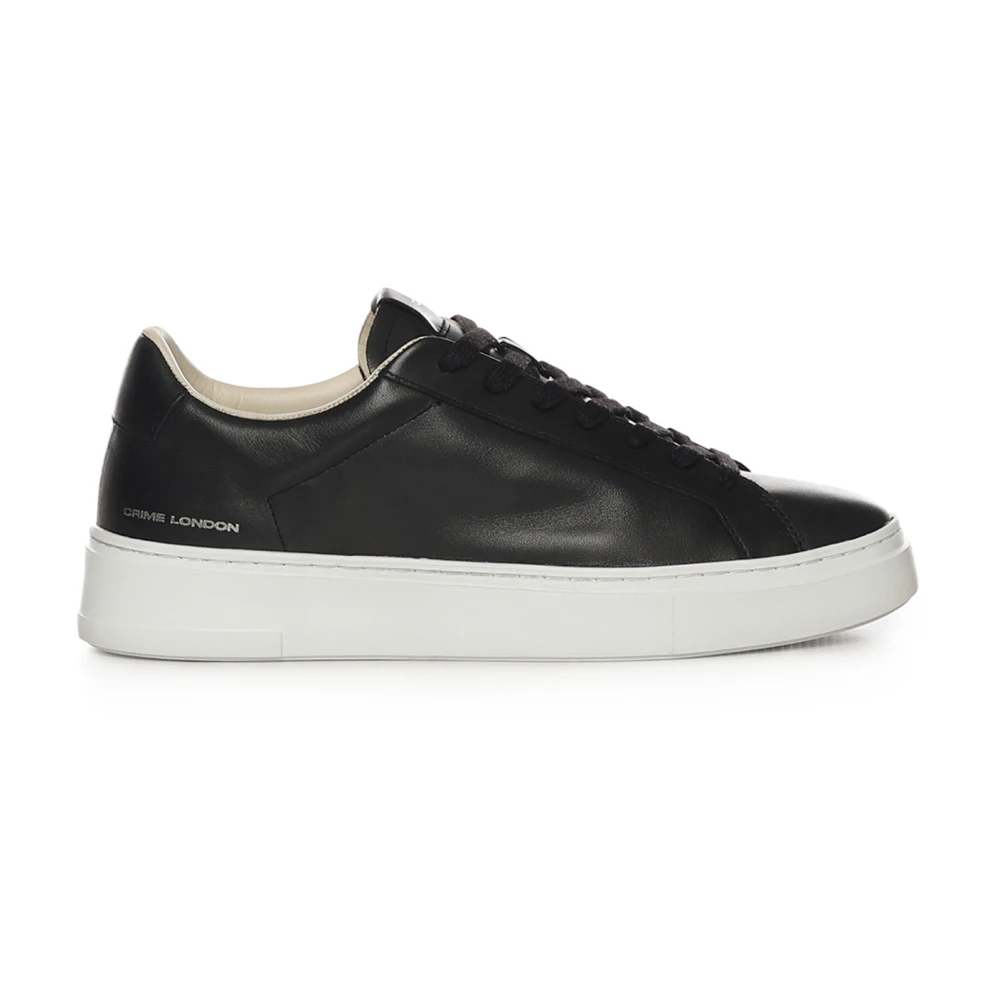 Crime London Black Sneakers, Male, 8 Uk, Extralight Sneaker