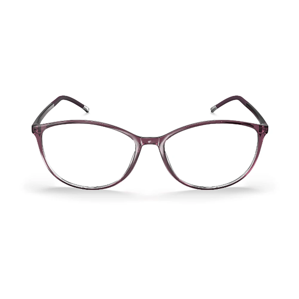 Silhouette Rode Optische Monturen Elegant Stijl Brown Dames