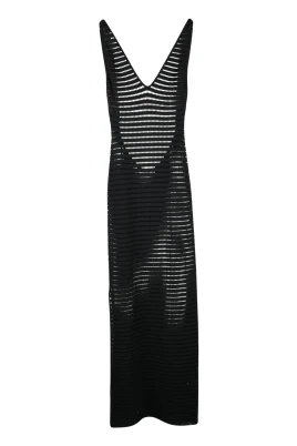 Abito lungo in maglia stretch
