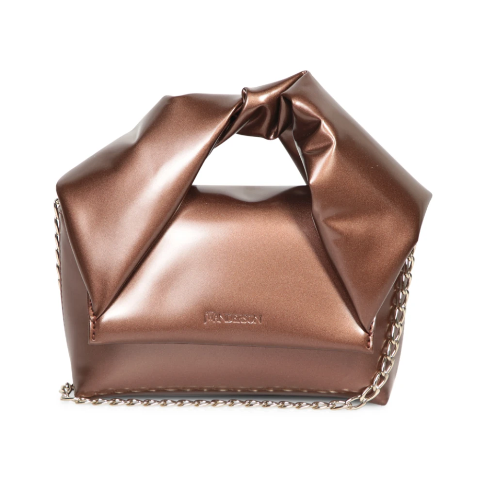 JW Anderson Bruin Leren Schoudertas met Overslag Brown Dames
