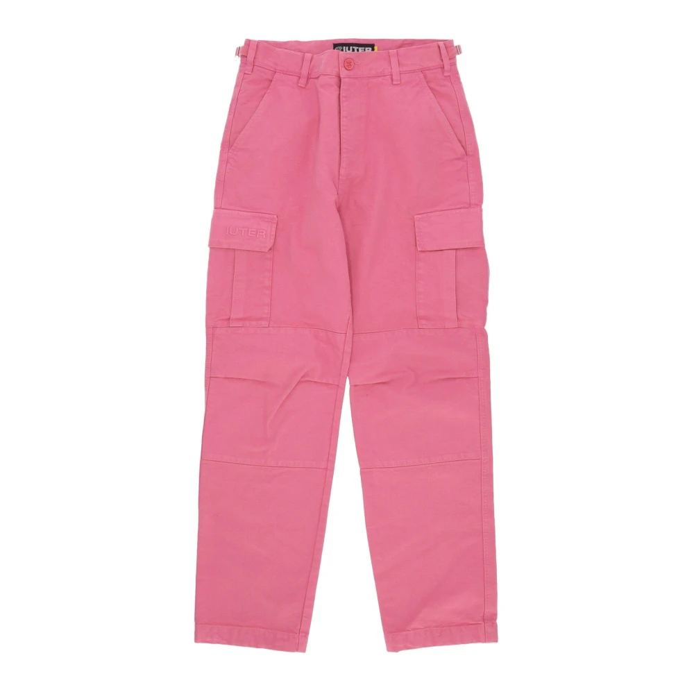 Iuter Canvas Cargo Broek Roze Pink Heren