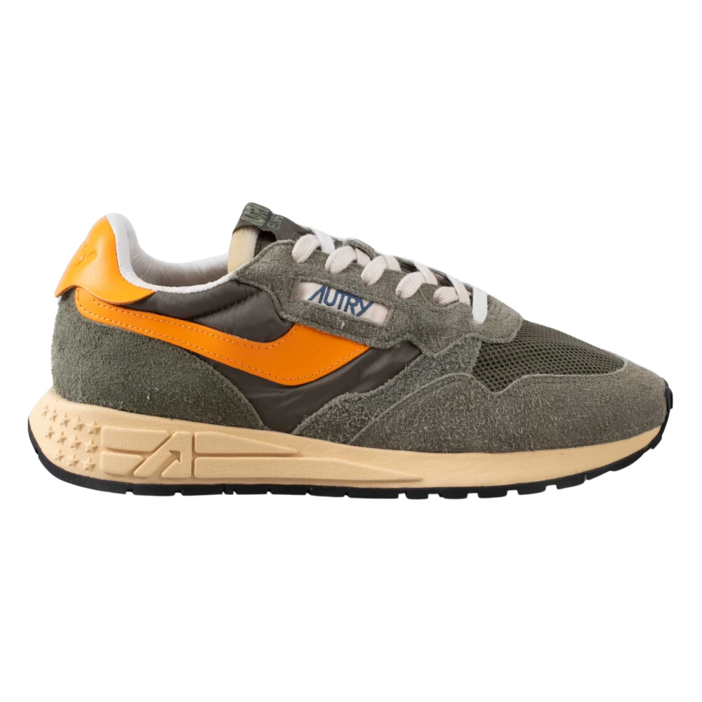 Autry Reelwind Low Suede/Net Heren Schoenen Groen