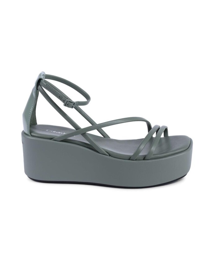 sandalette-compensee-verte