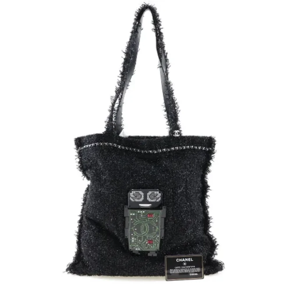 Chanel Vintage Pre-owned Fabric totes Black Dames