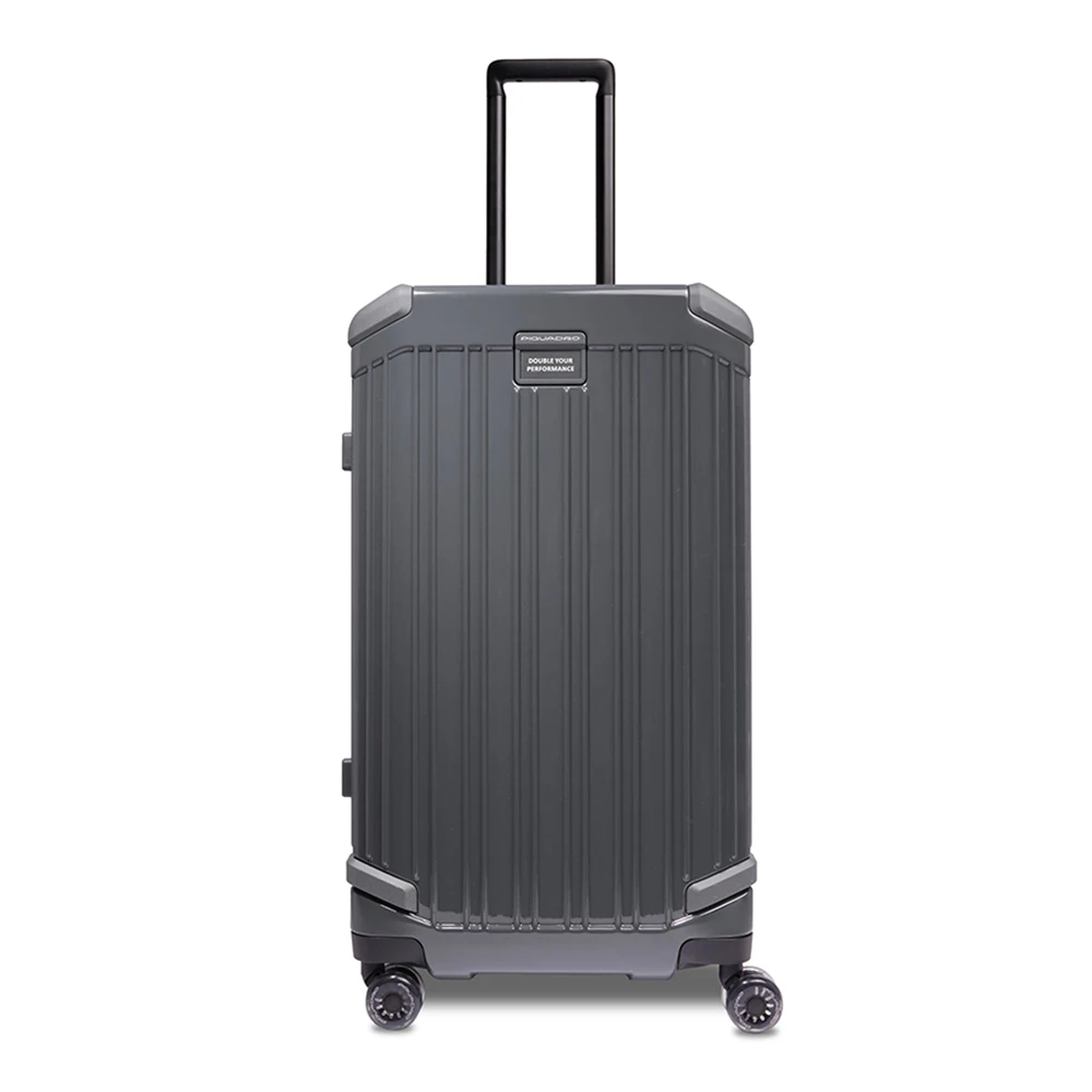 Piquadro Unisex Hardside 4 Wheel Suitcase In Trunk Shape, Small