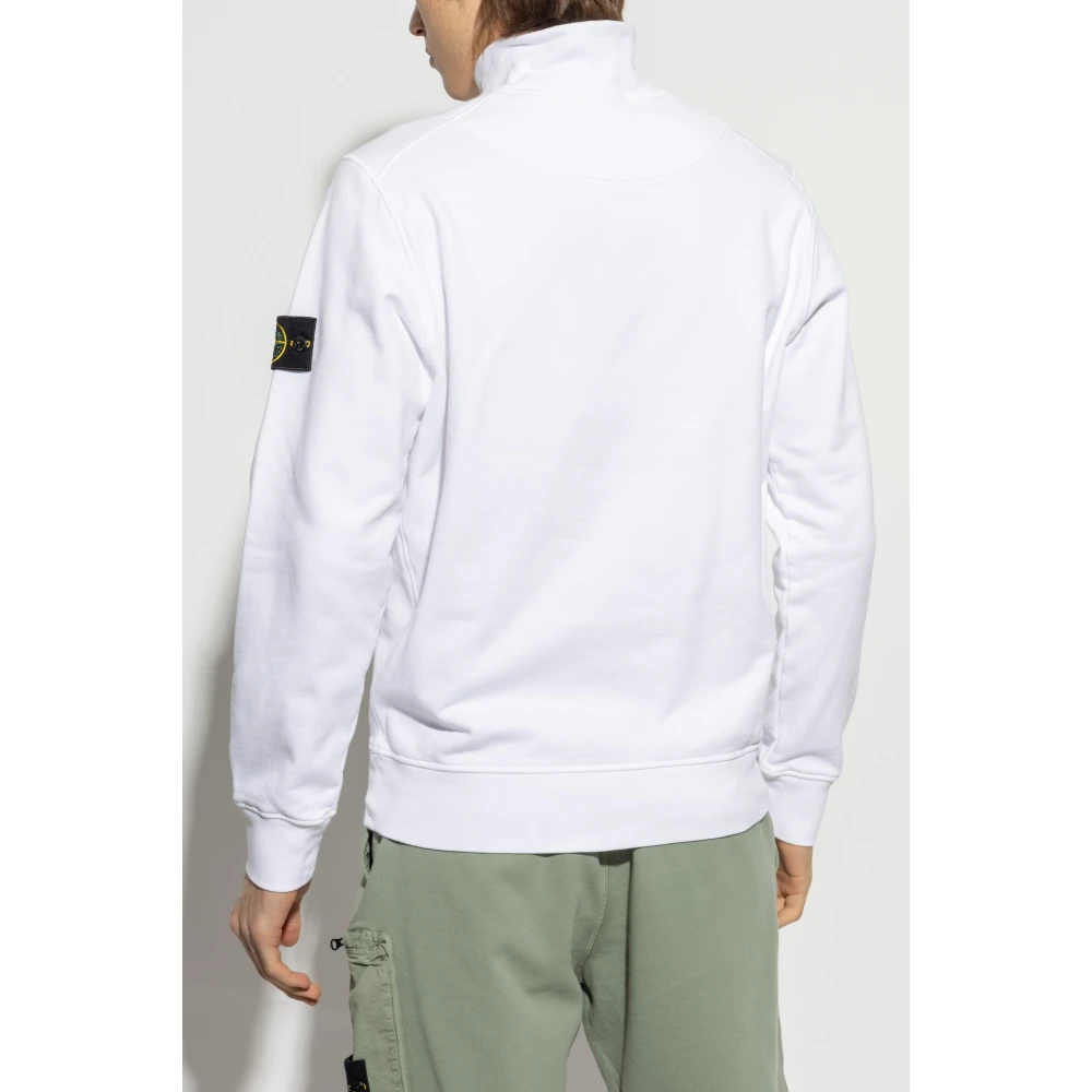Stone Island Sweatshirt met logo White Heren
