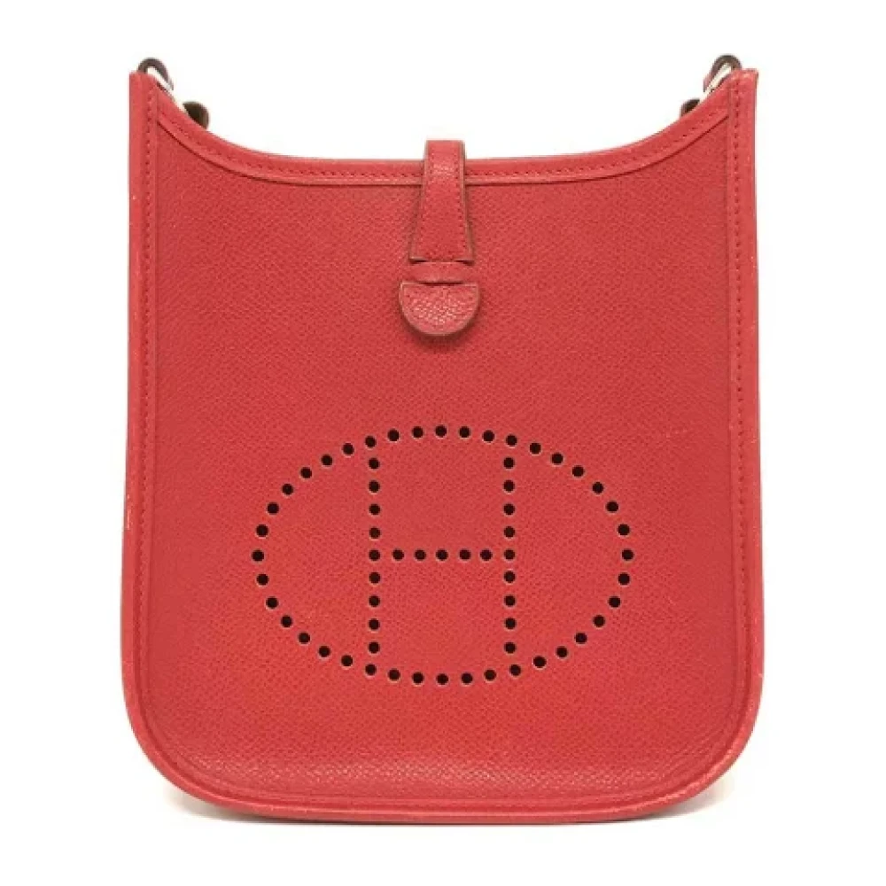 Hermès Vintage Pre-owned Fabric shoulder-bags Red Dames