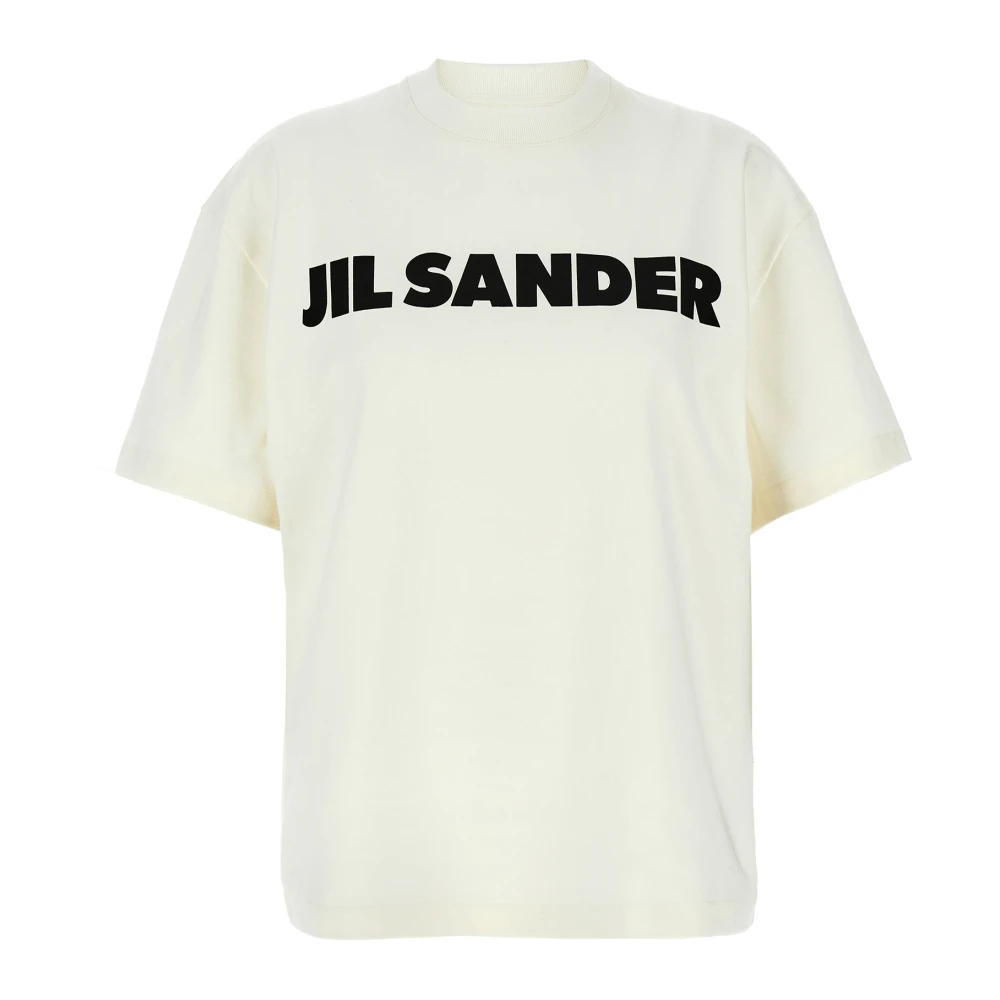 Jil Sander Women's White T-Shirts, Xs, Logo T-Shirt