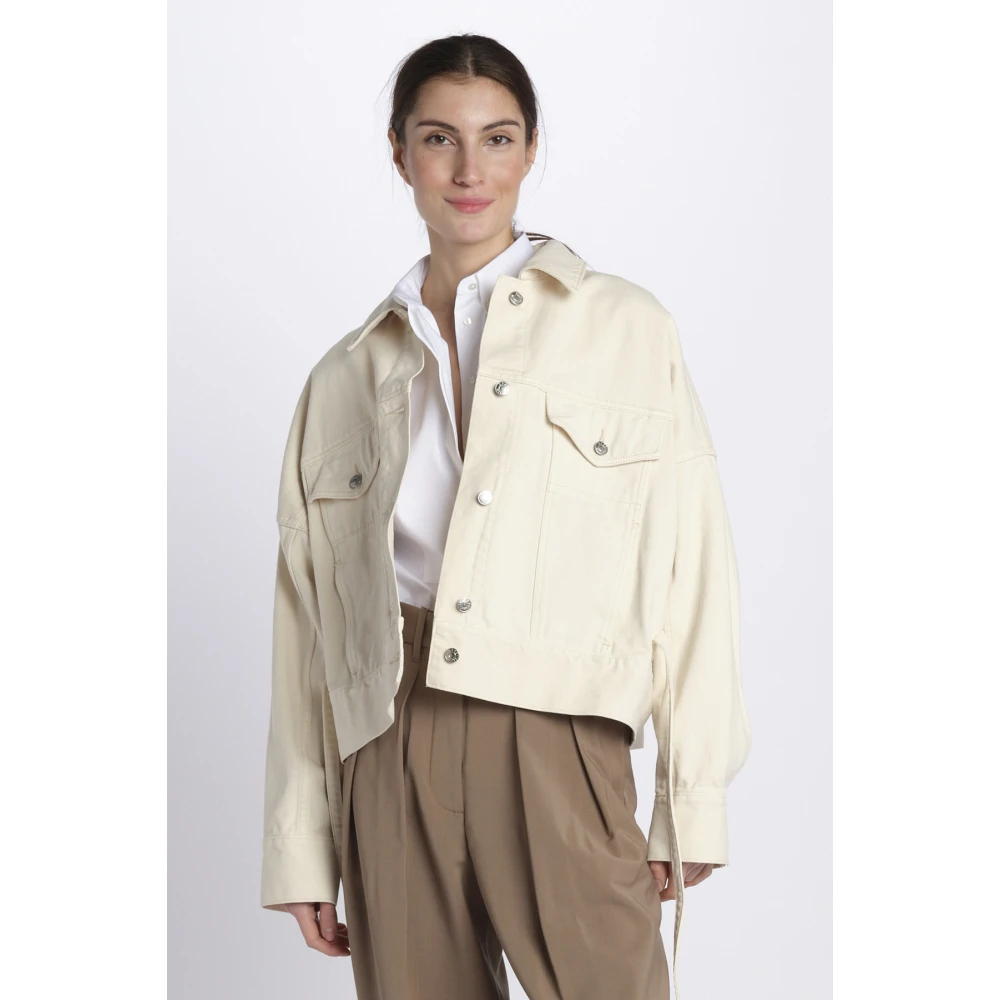 3.1 phillip lim Ivoor Denim Jack Beige Dames