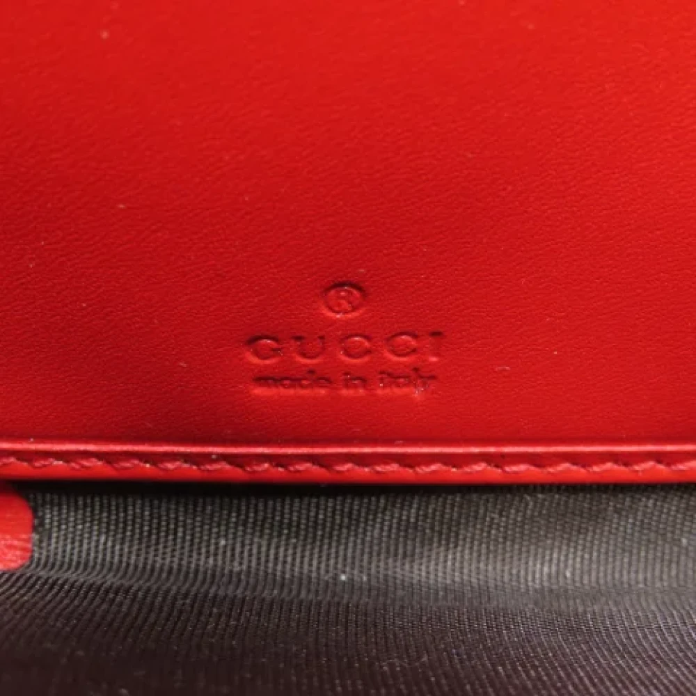Gucci Vintage Pre-owned Leather wallets Red Dames