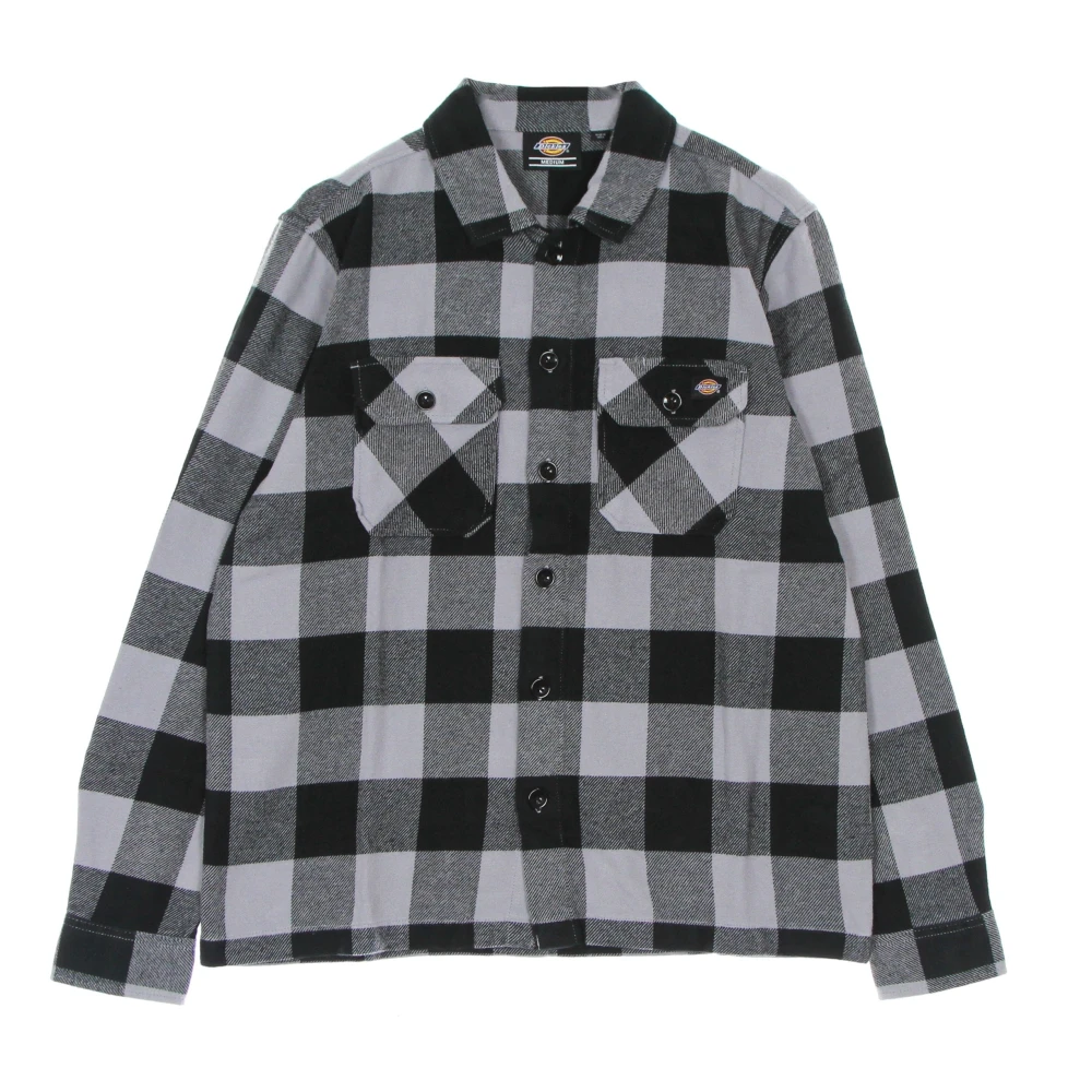 Dickies Lila Grijs Flanellen Overhemd Lange Mouwen Multicolor Dames