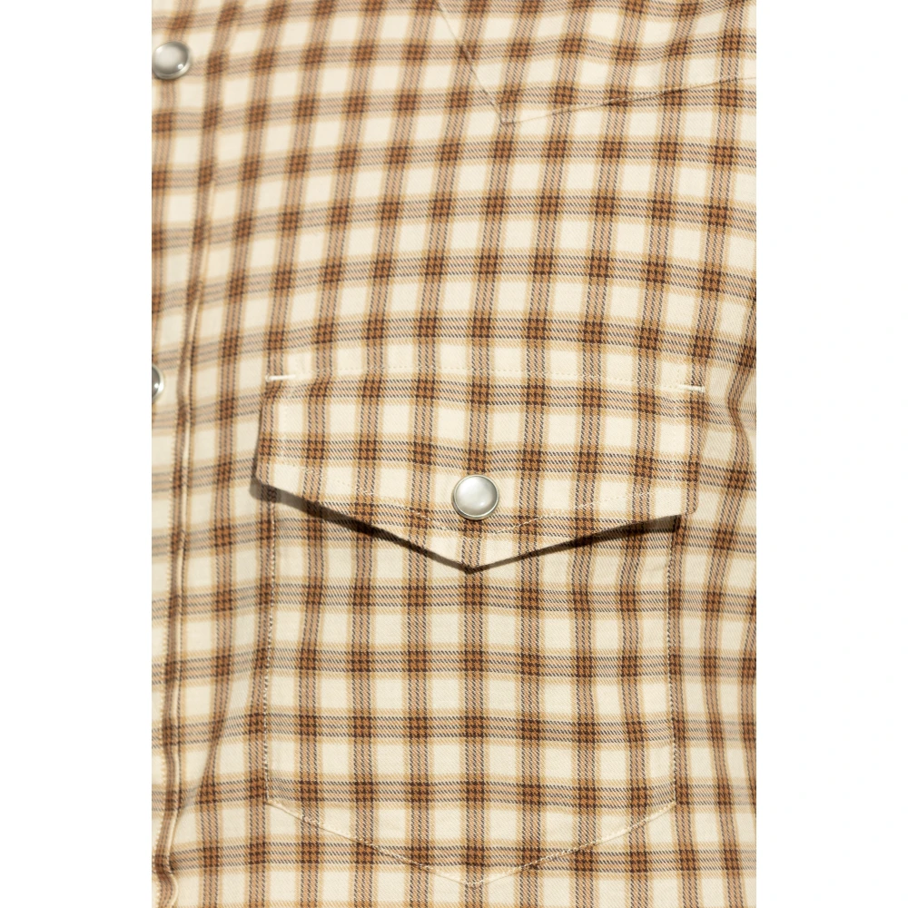 Tom Ford Overhemd met zakken Beige Heren