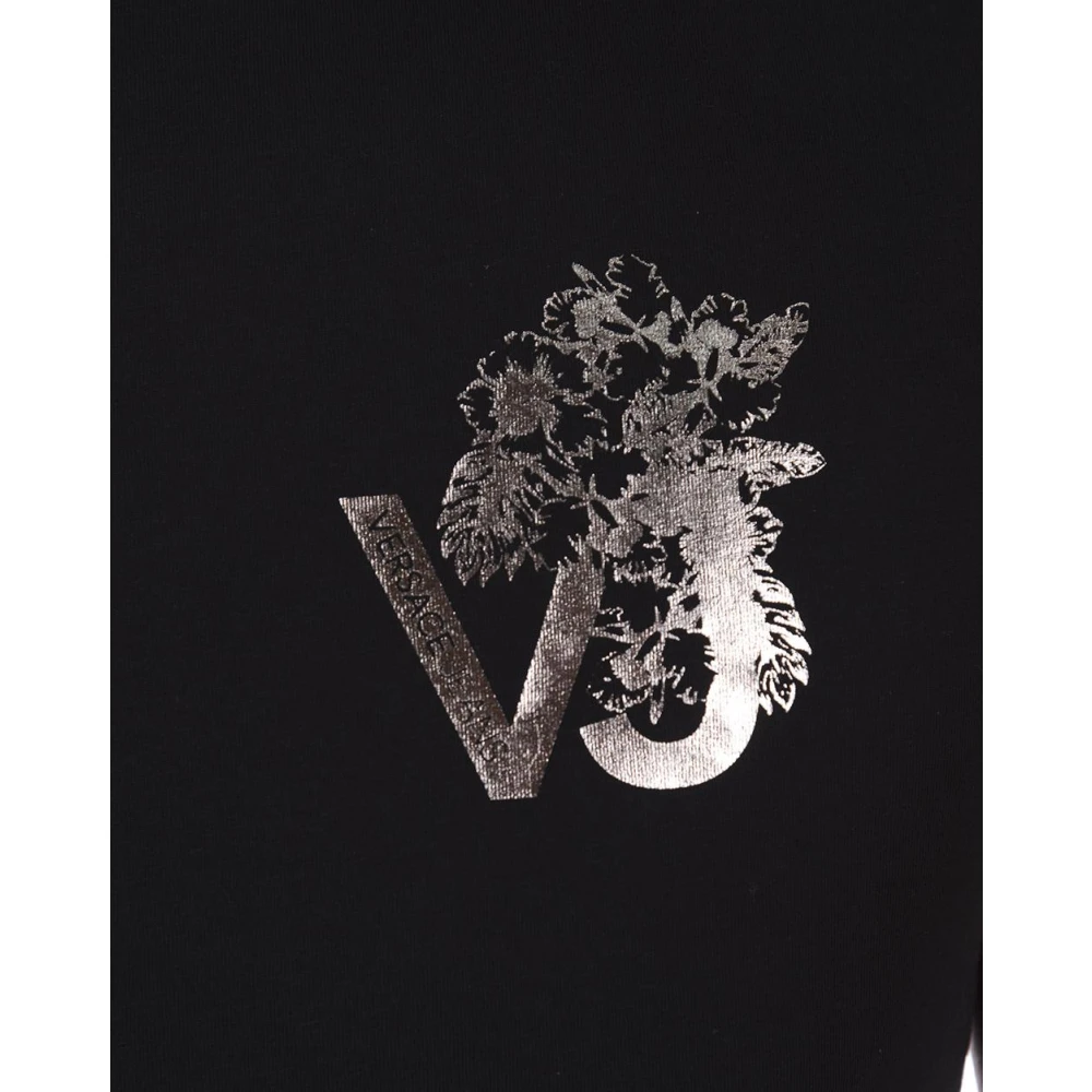 Versace Jeans Couture Print VJ Flow Slim MC Sweatshirt Black Heren