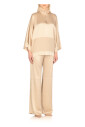beige-silk-t-shirt-with-feather-collar