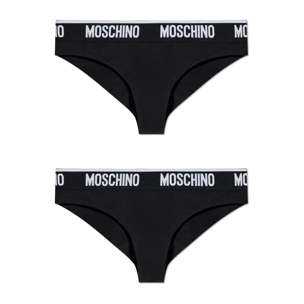 Moschino Twee-pack slipjes Black Dames
