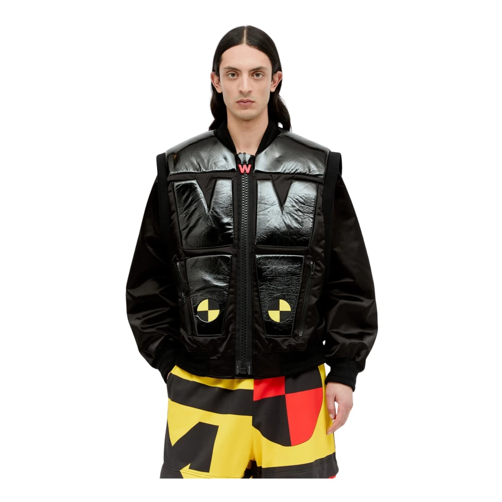 Walter Van Beirendonck Black Crash Bomber Jacket - Male - Bomber Jackets - M - Jackets