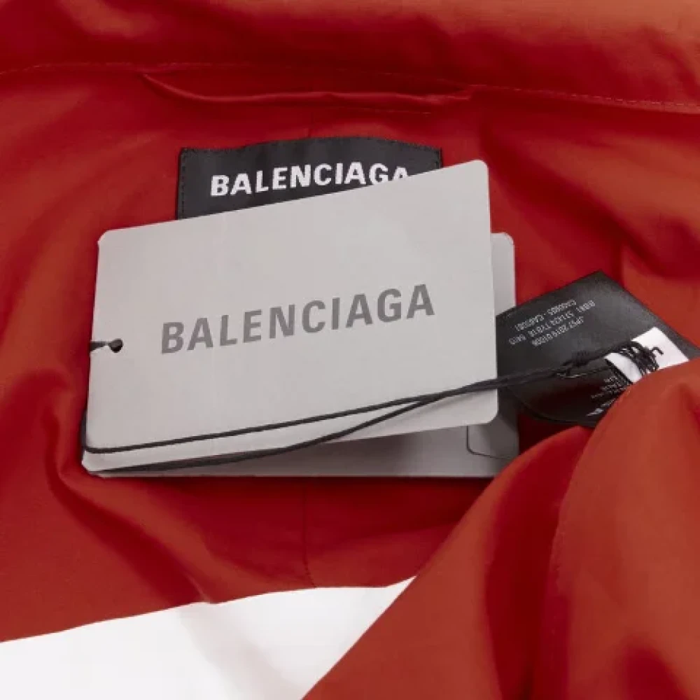 Balenciaga Vintage Pre-owned Cotton outerwear Red Dames