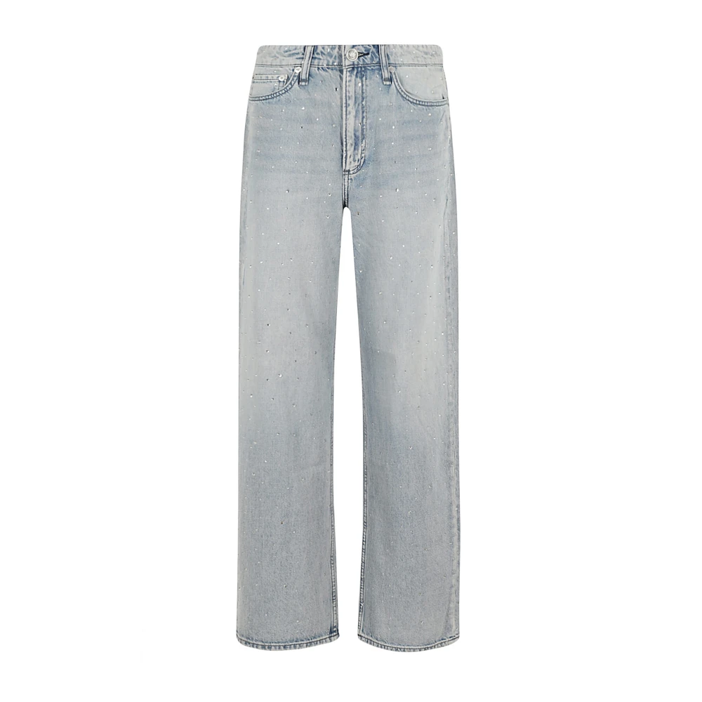 Rag & Bone Stijlvolle Logan Jeans voor Mannen Blue Dames