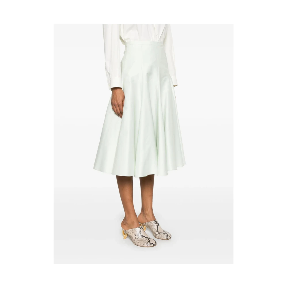 Fabiana Filippi Pastelgroene Multi-Panel Rok Green Dames