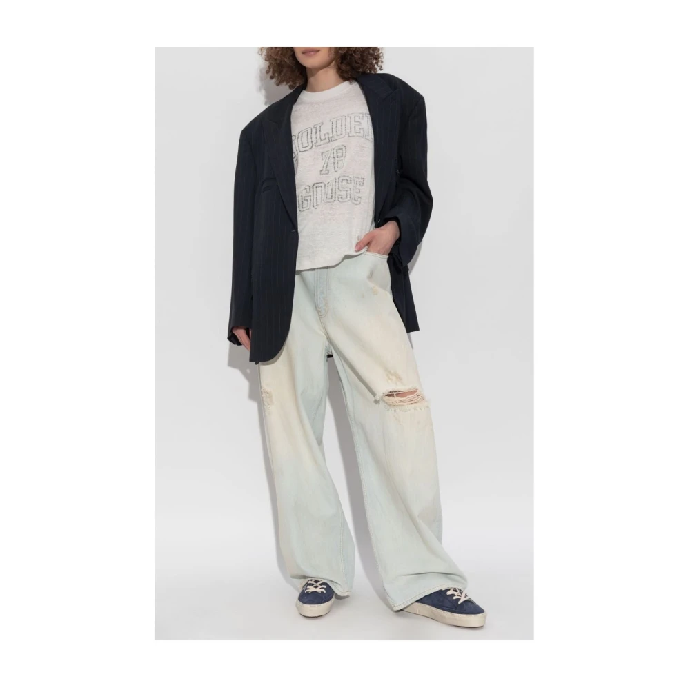Golden Goose Zwart T-shirt Black Dames