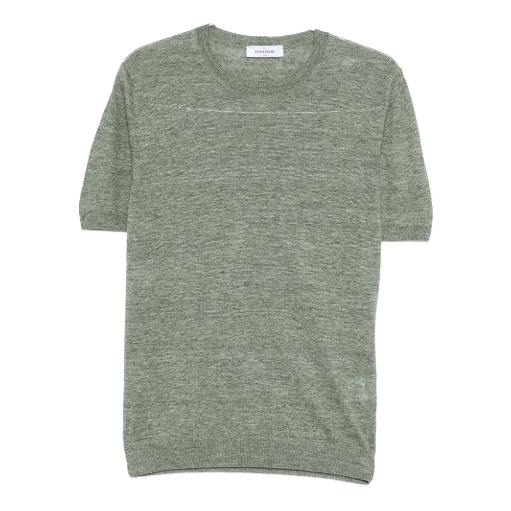 Gran Sasso Uomo Verde - Paricollo Girocollo - Knitwear - L