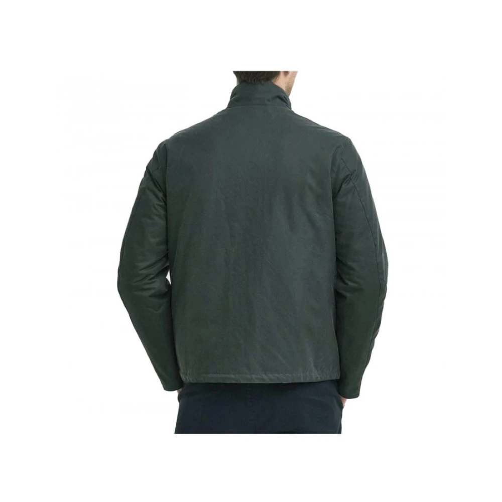 Barbour Gewaxte Katoenen Jas Tarnport Tailored Fit Green Heren