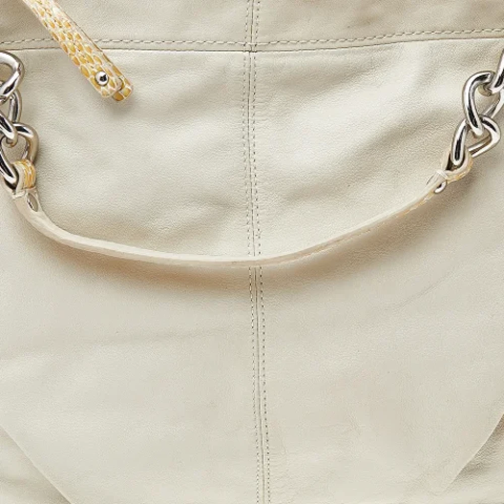 Coach Pre-owned Leather handbags Beige Dames