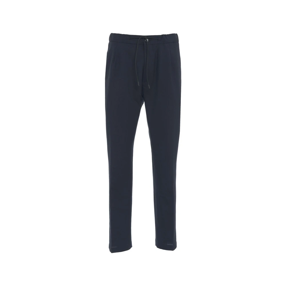 Closed Blauwe Tapered Trekkoordbroek Blue Heren